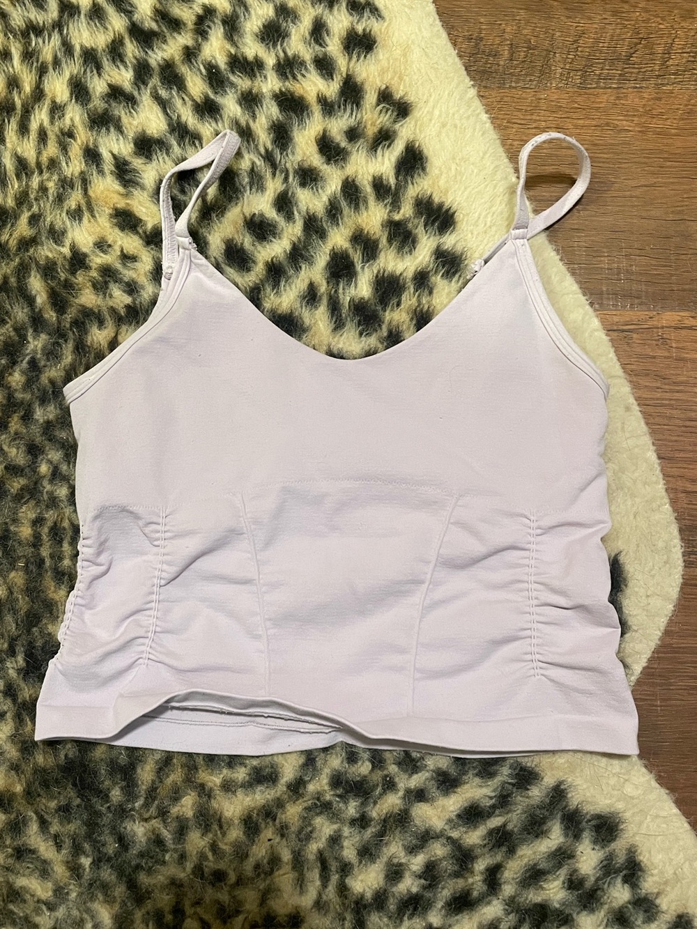 Free People Lavender Ruched Cami Tank